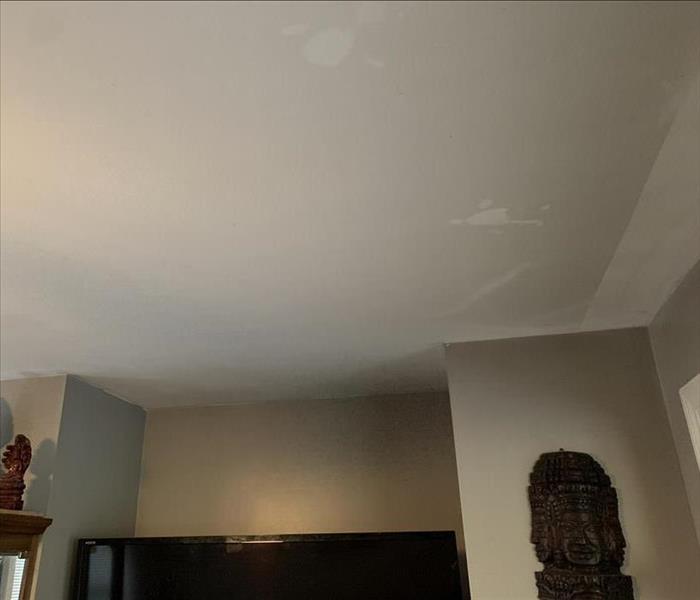 Customer's soot damaged ceiling.